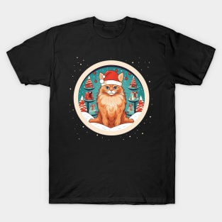 Somali Cat Xmas, Love Cats T-Shirt